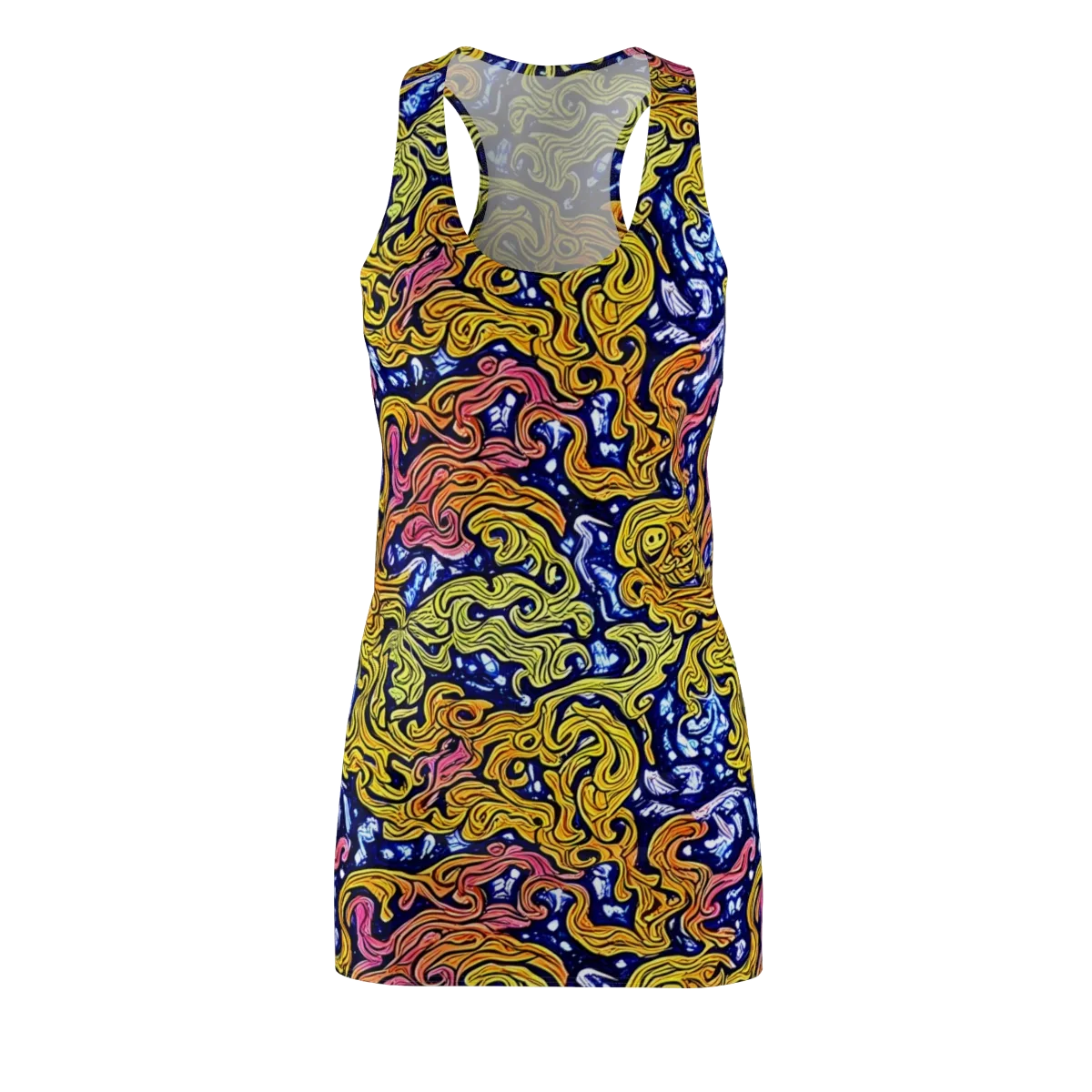 Golden Whorl on Racerback Dress — Front