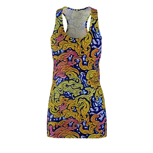Golden Whorl on a Racerback Dress