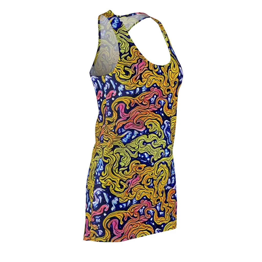 Golden Whorl on Racerback Dress — Front Side