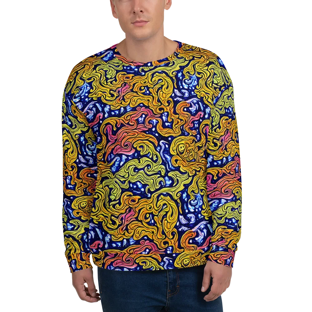 Golden Whorl on Sweatshirt — Front