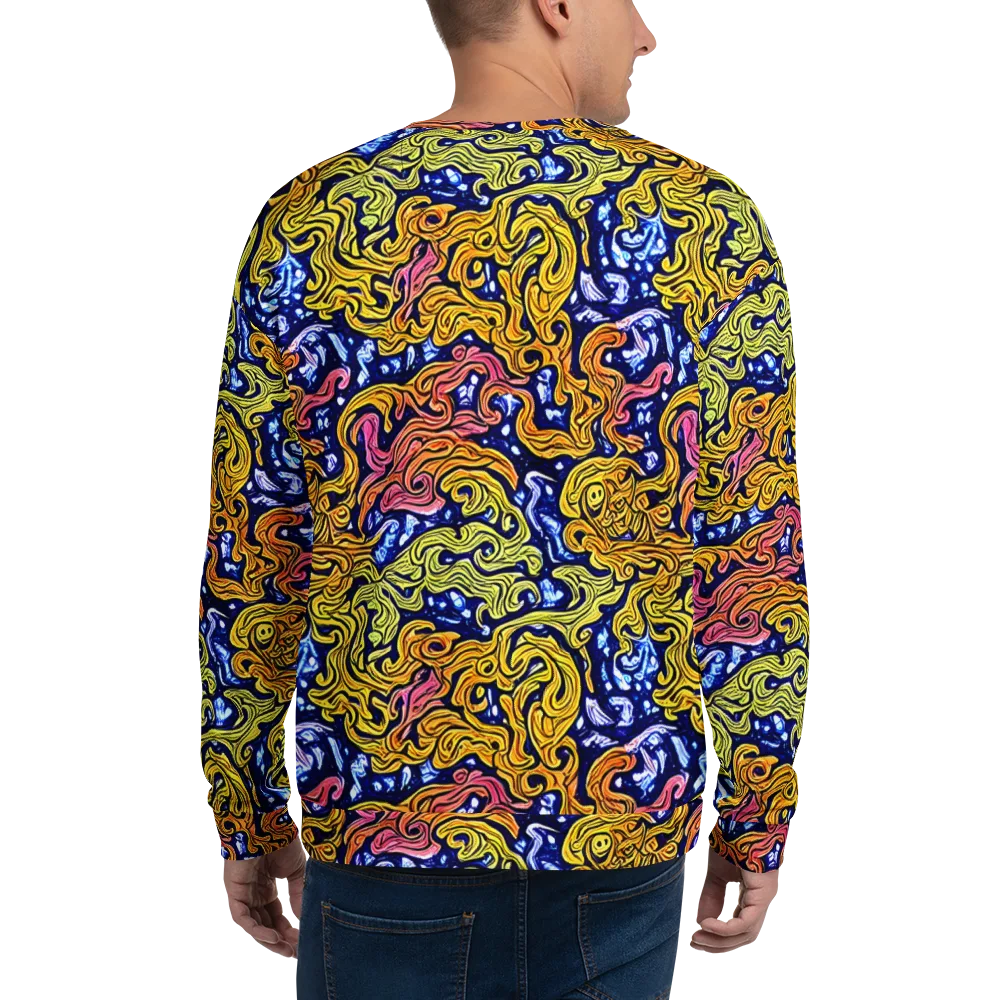 Golden Whorl on Sweatshirt — Back