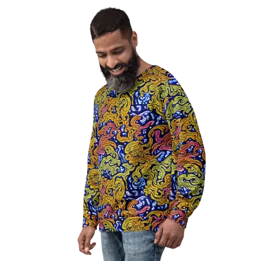 Golden Whorl on a Sweatshirt