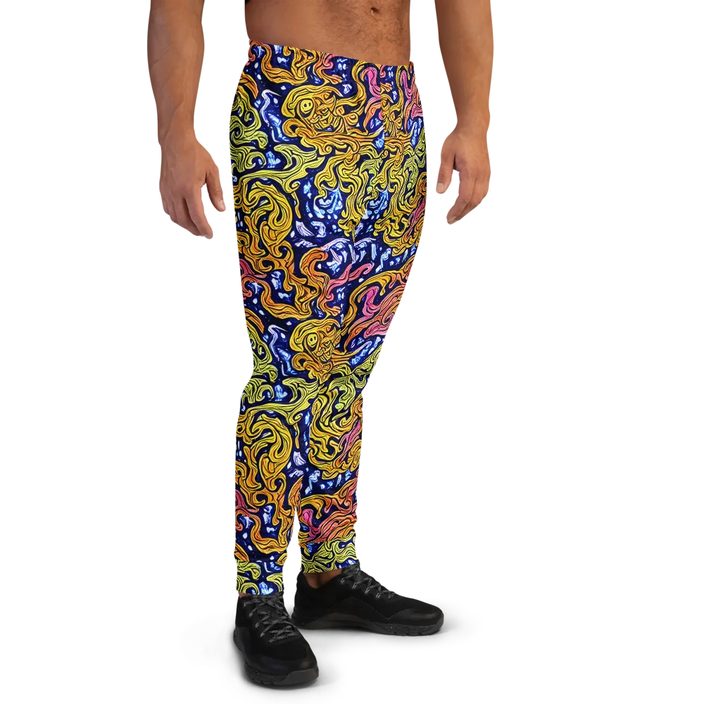 Golden Whorl on Men's Joggers — Right