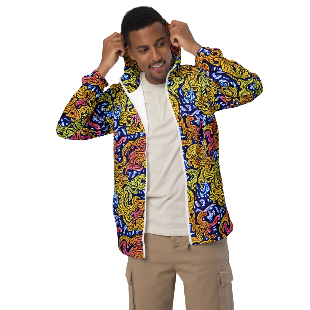 Golden Whorl on Men's Windbreaker — Front