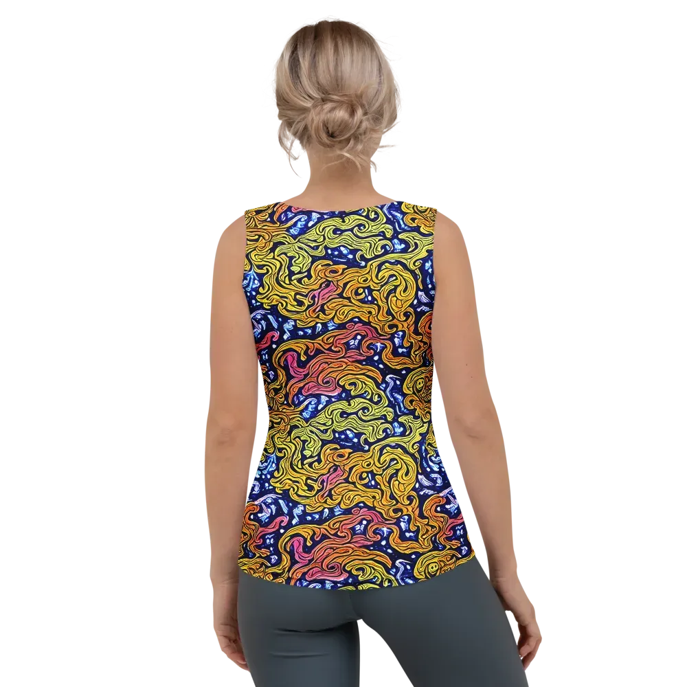Golden Whorl on Women's Tank Top — Back