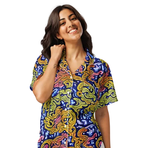 Golden Whorl on a Women's Short Sleeve Pajama Top