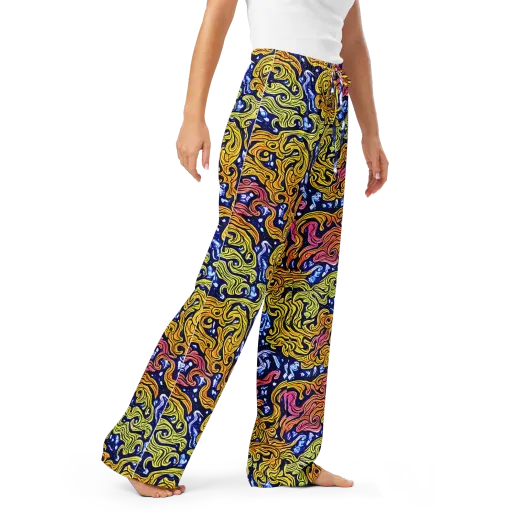 Golden Whorl on a Women's Pajama Pants