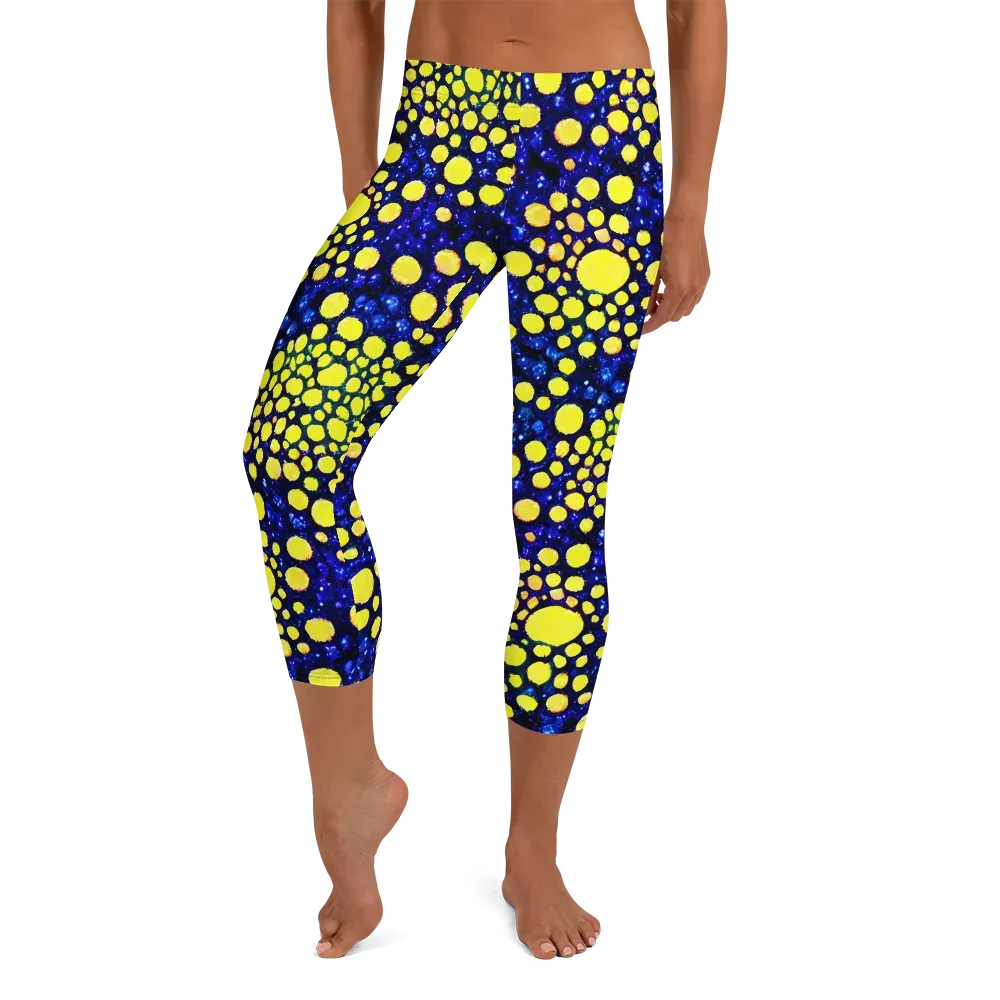 Solar Bubble on Capri Leggings — Front