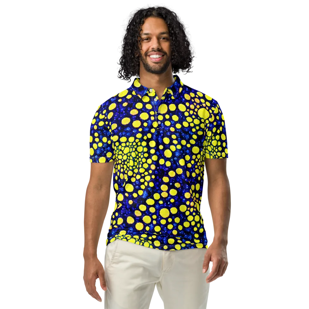 Solar Bubble on Men's Slim Fit Polo Shirt — Front