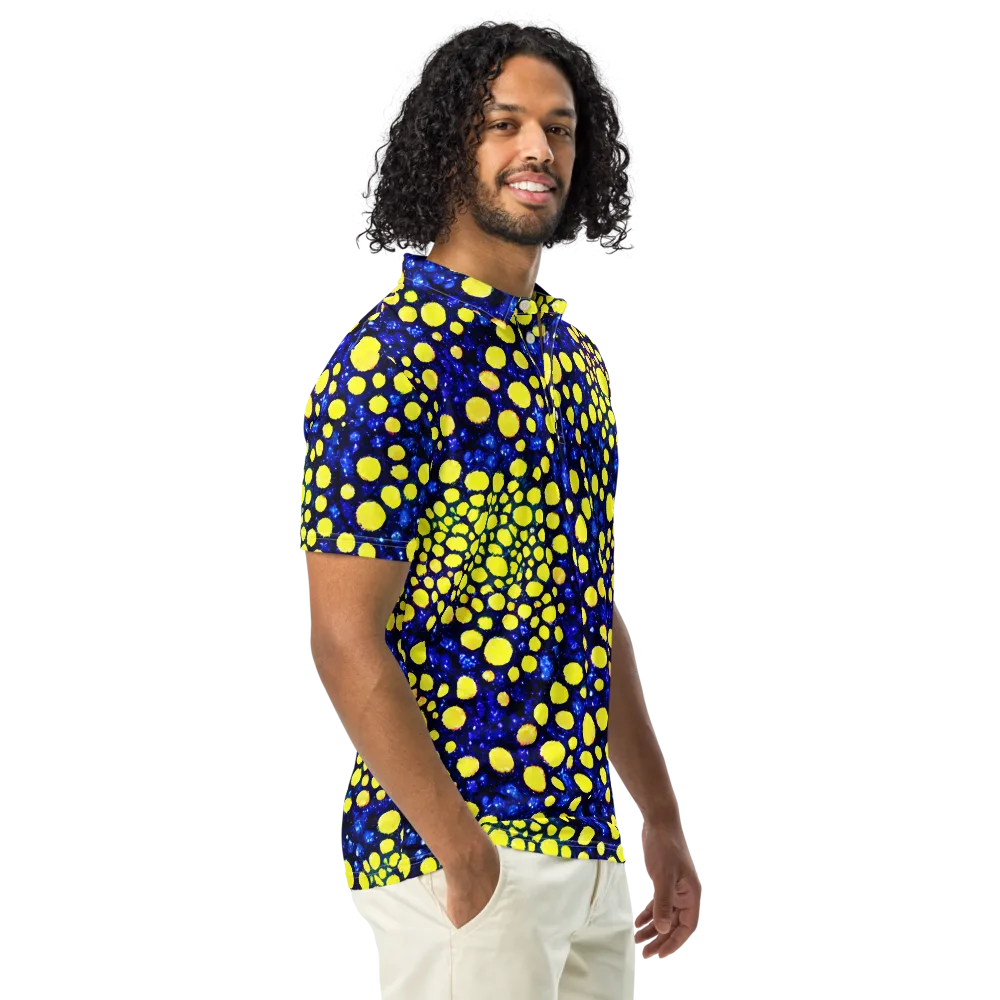 Solar Bubble on Men's Slim Fit Polo Shirt — Right Front