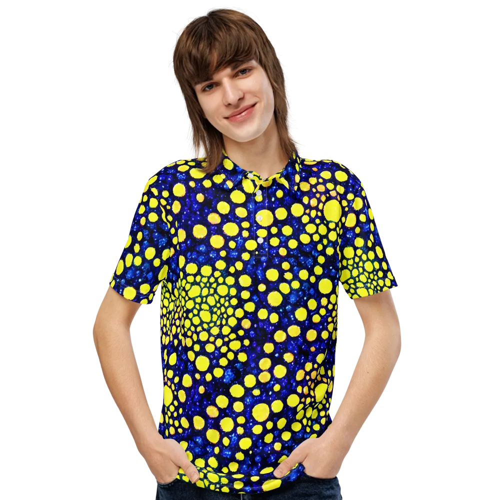 Solar Bubble on Men's Slim Fit Polo Shirt — Front