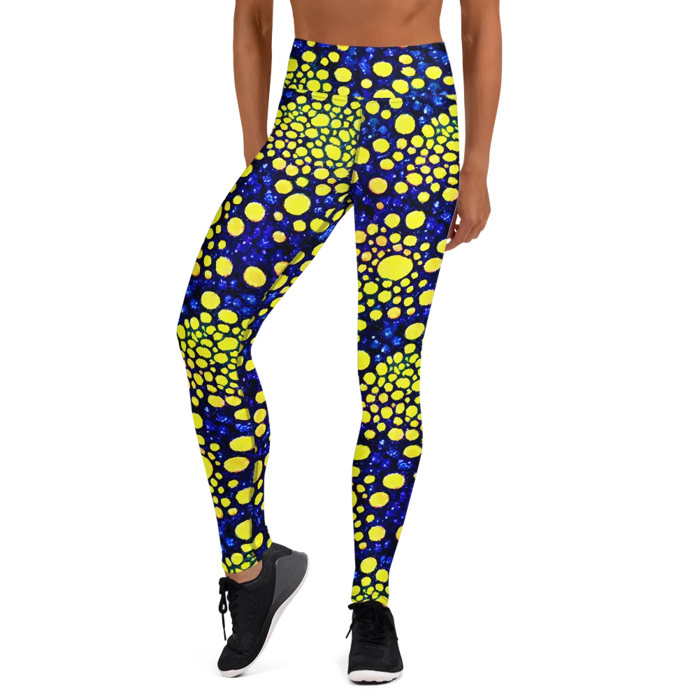 Solar Bubble on Yoga Leggings — Front