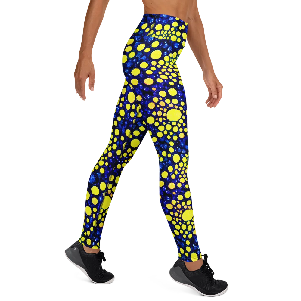 Solar Bubble on Yoga Leggings — Right