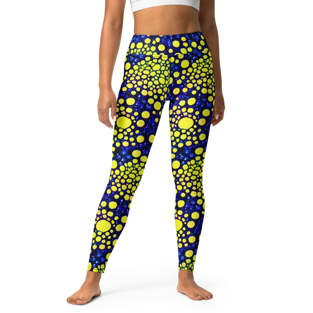 Solar Bubble on Yoga Leggings — Front