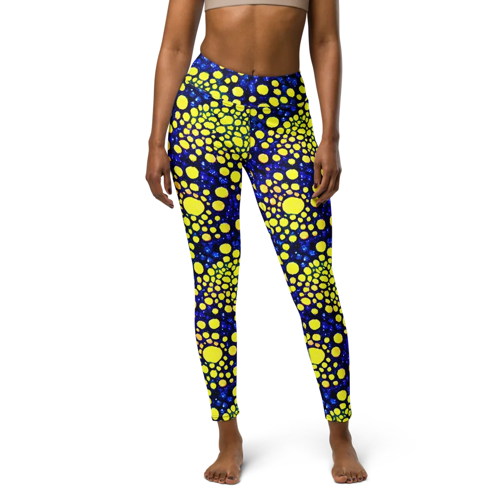 Solar Bubble on Yoga Leggings — Front