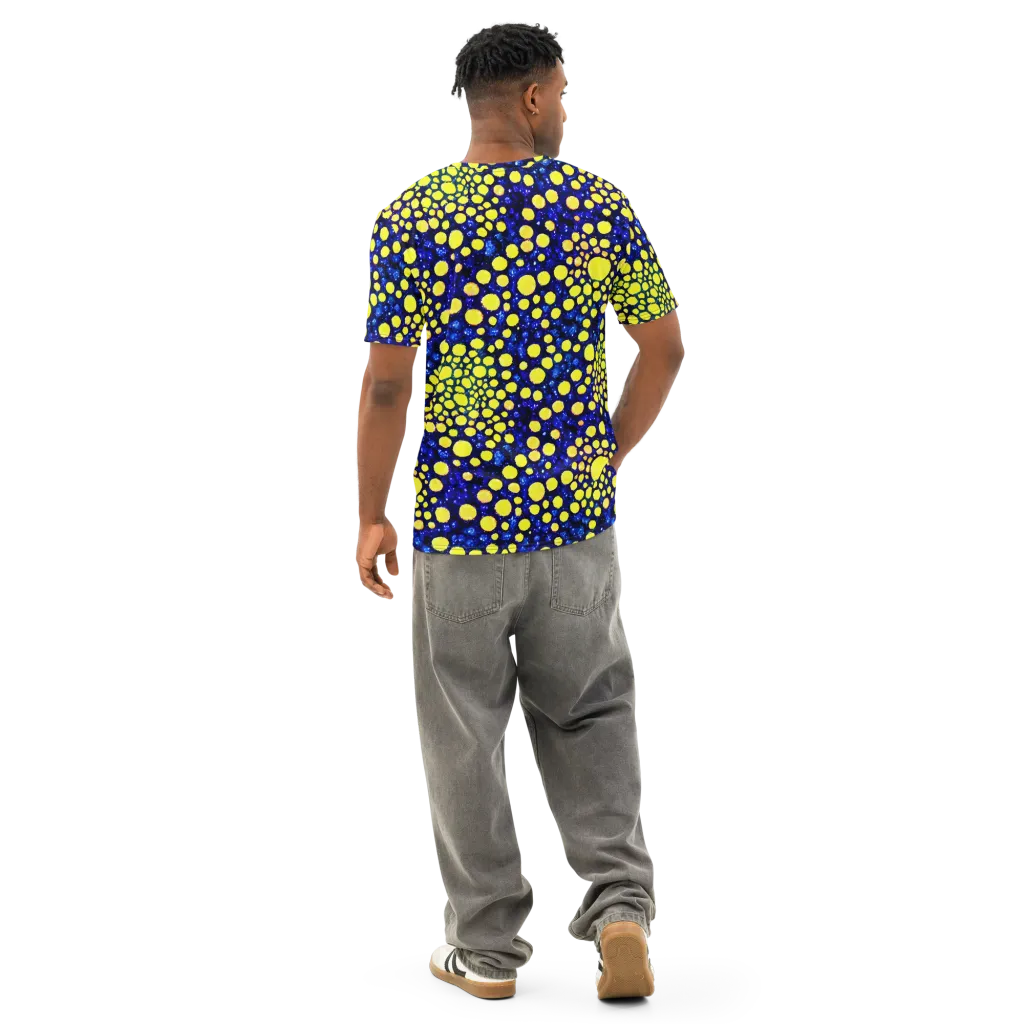 Solar Bubble on Men's Cotton Crew Neck T-Shirt — Back