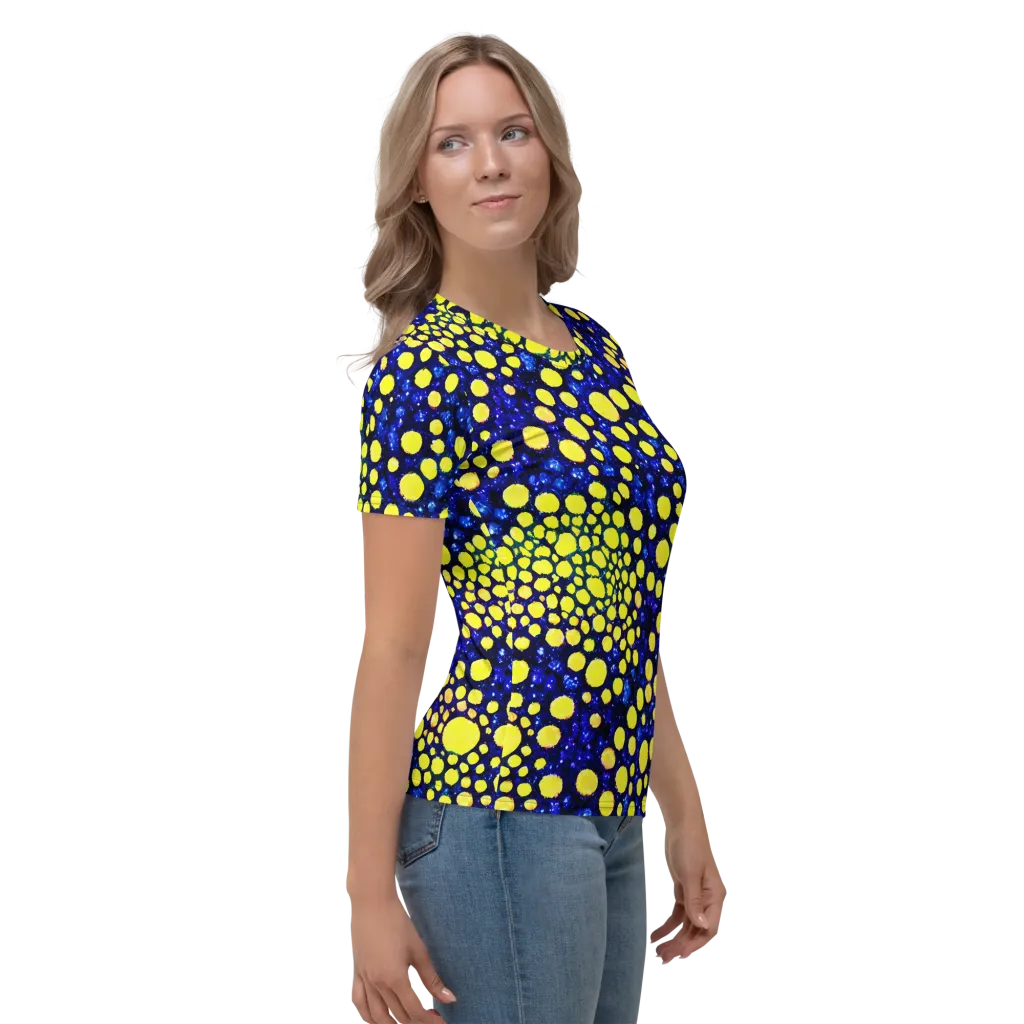 Solar Bubble on Women's Crew Neck T-Shirt — Right