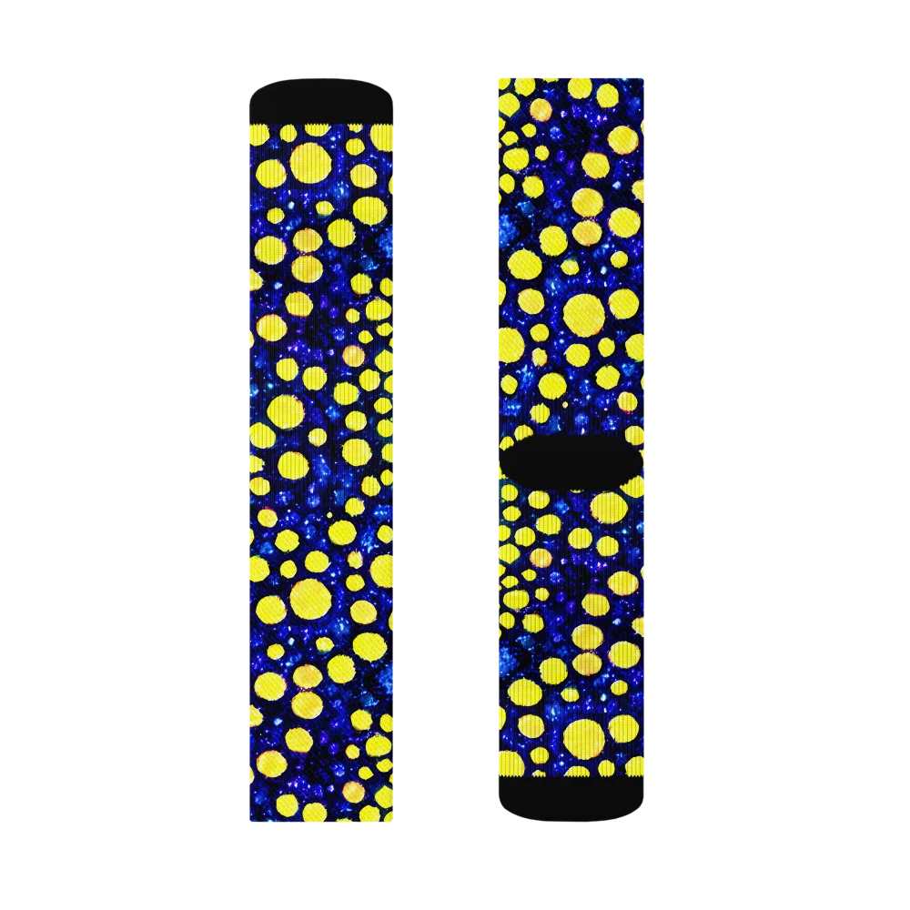 Solar Bubble on Socks — Left Sock