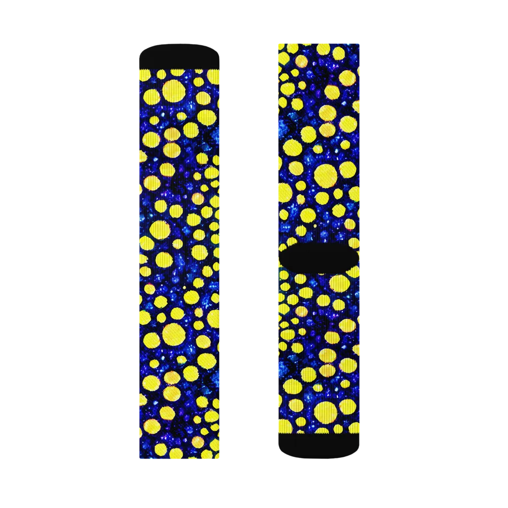 Solar Bubble on Socks — Right Sock