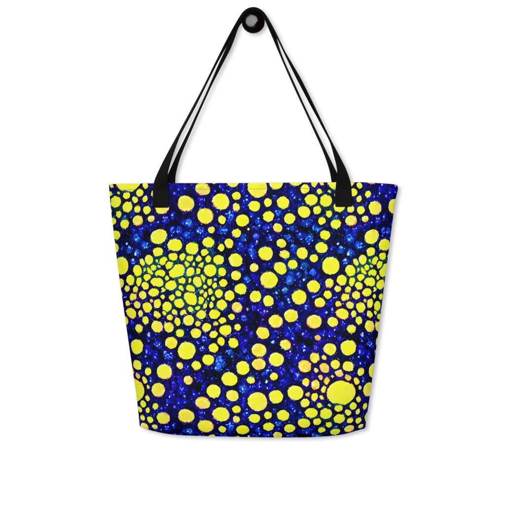 Solar Bubble on Large Tote Bag W/ Pocket — Front