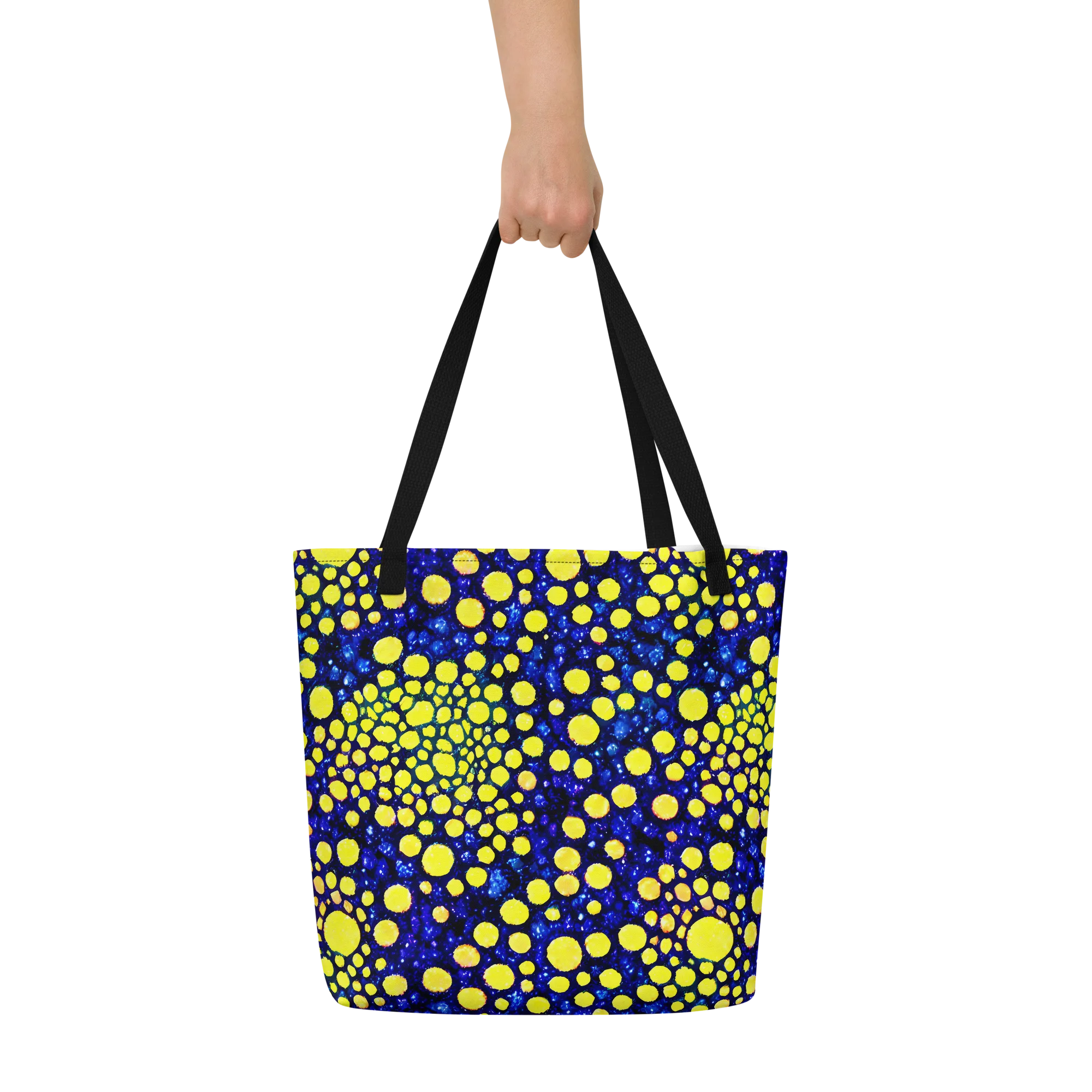 Solar Bubble on Large Tote Bag W/ Pocket — Front