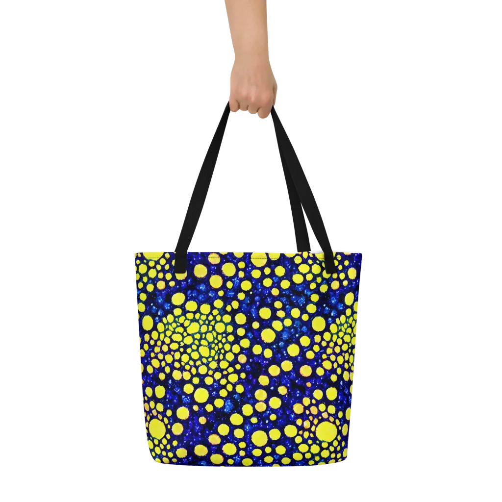 Solar Bubble on Large Tote Bag W/ Pocket — Front