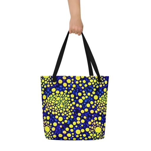 Solar Bubble on a Large Tote Bag W/ Pocket