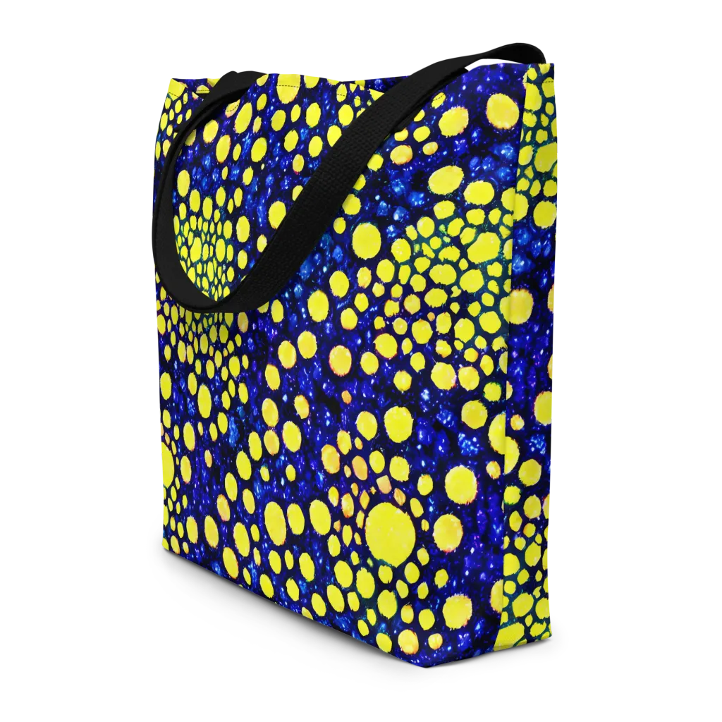 Solar Bubble on Large Tote Bag W/ Pocket — Front