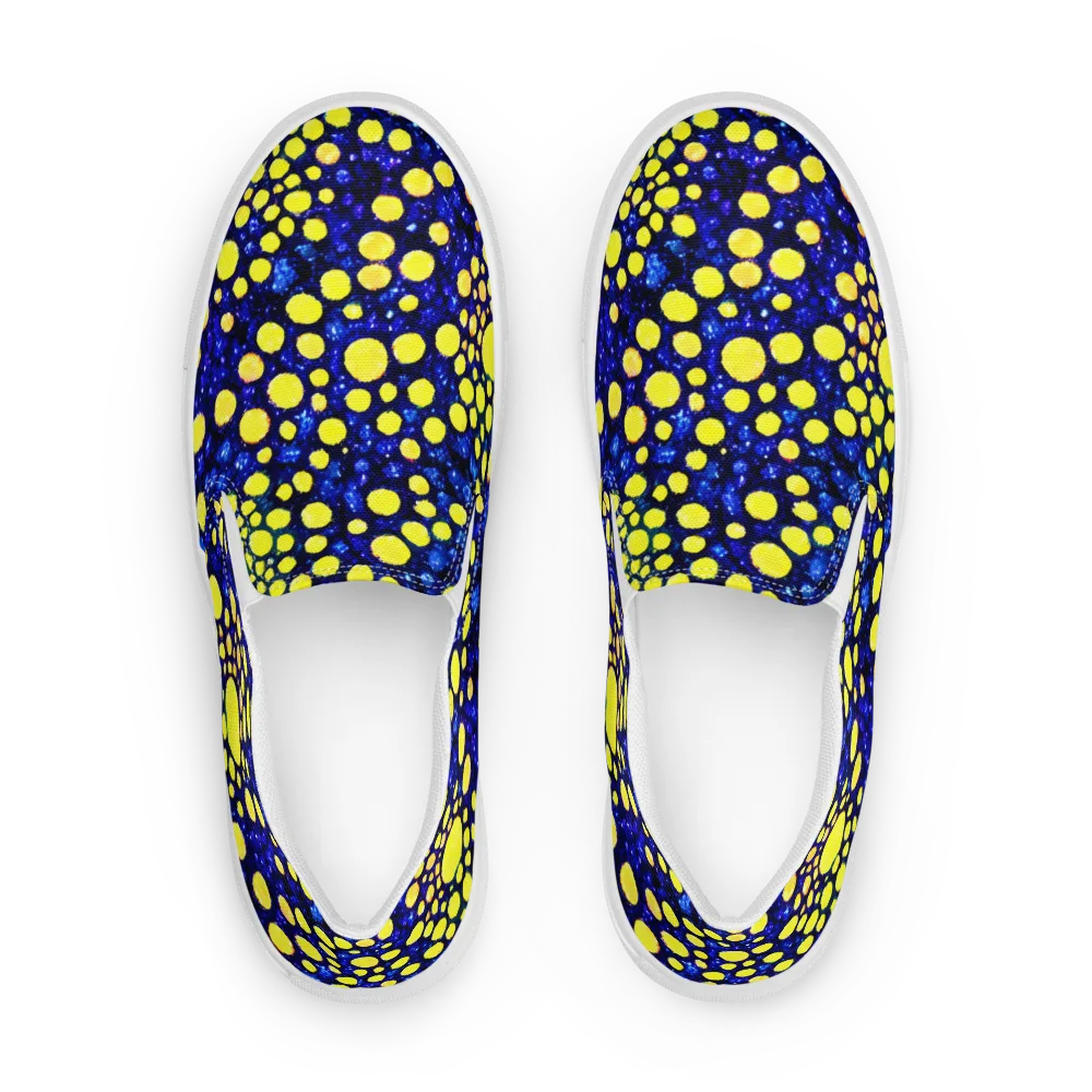 Solar Bubble on Women's Slip-On Canvas Shoes — Front