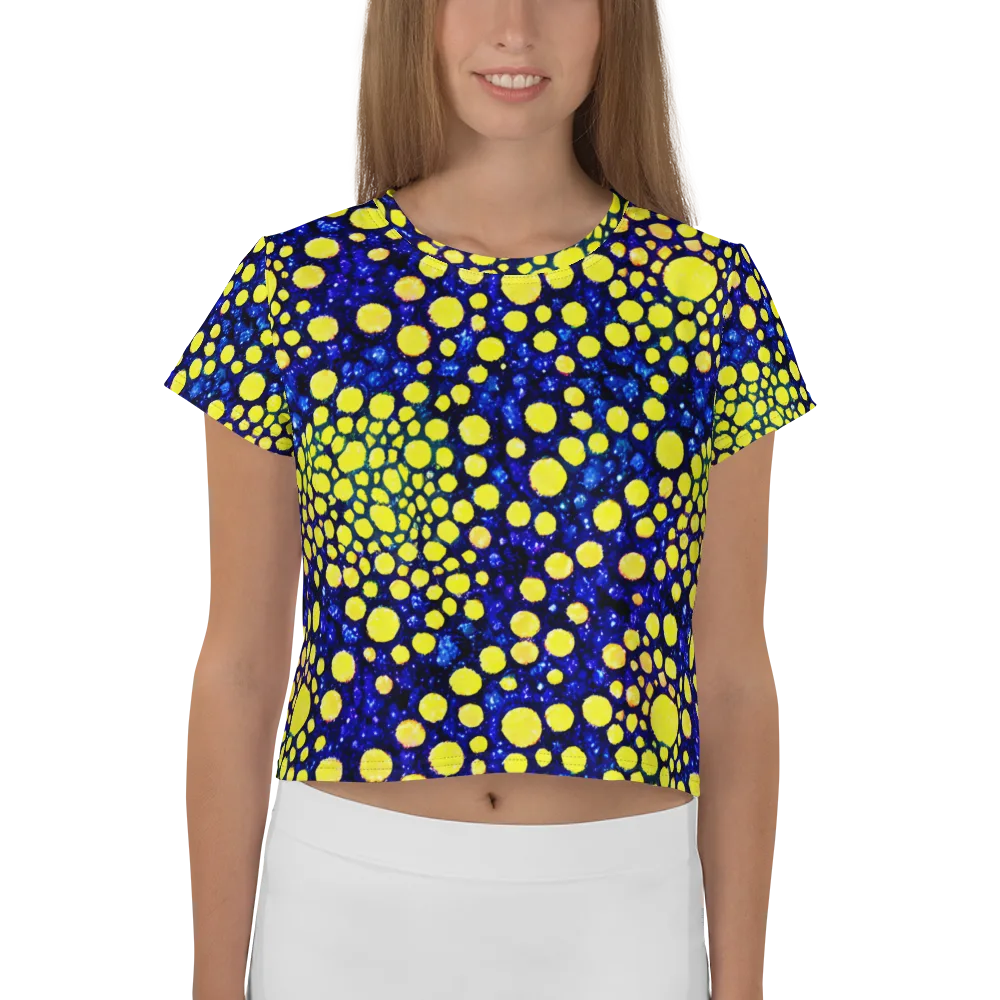 Solar Bubble on Crop Tee — Front