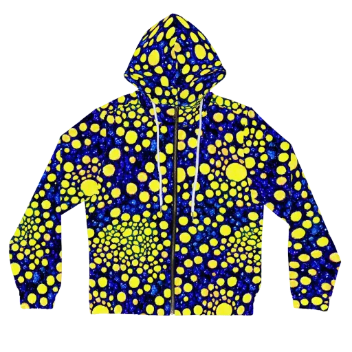 Solar Bubble on a Women's Full-Zip Hoodie