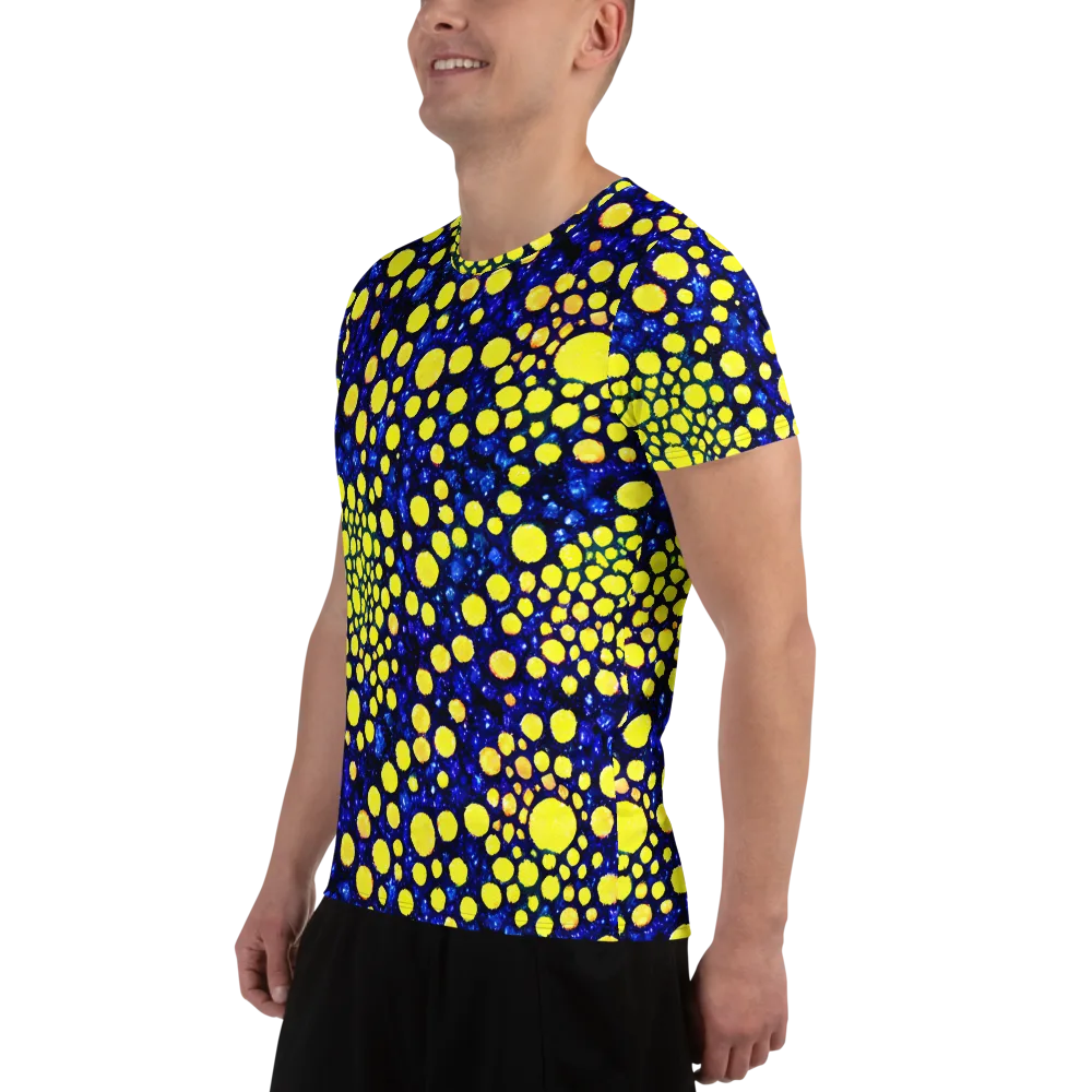Solar Bubble on Men's Athletic T-Shirt — Left