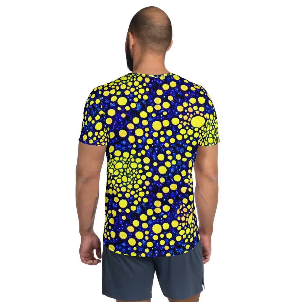 Solar Bubble on Men's Athletic T-Shirt — Back