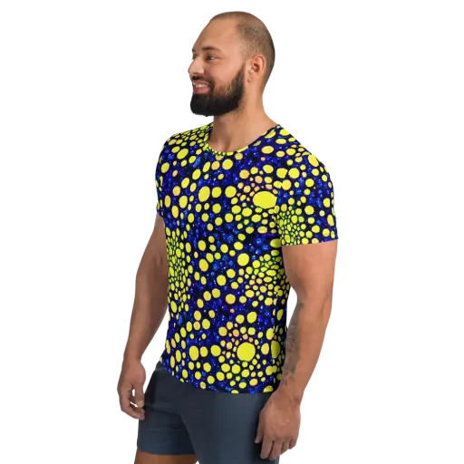 Solar Bubble on a Men's Athletic T-Shirt