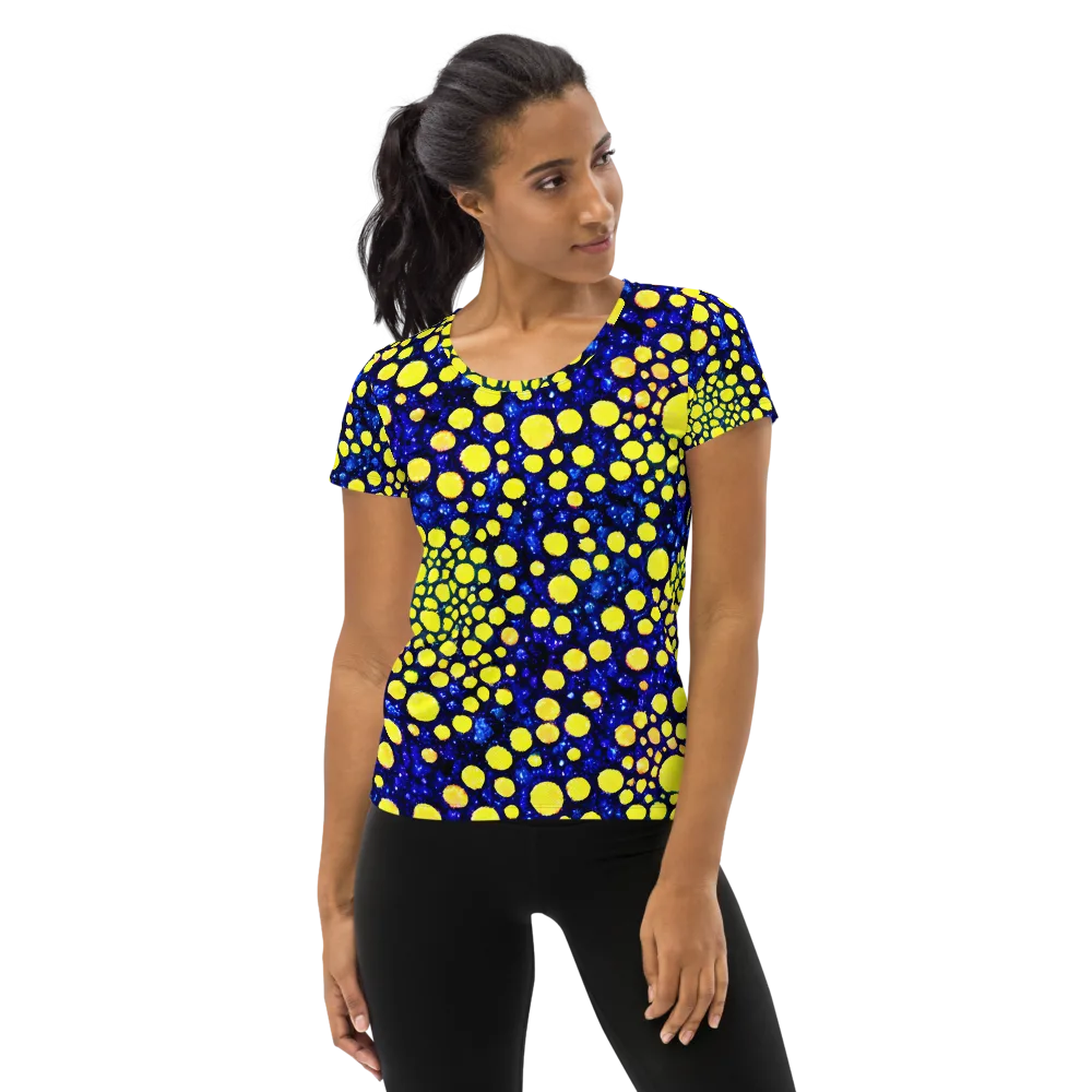 Solar Bubble on Women's Athletic T-Shirt — Front