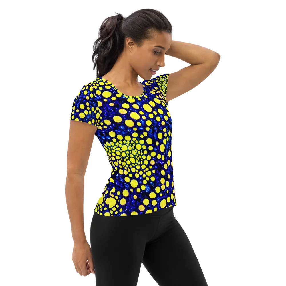Solar Bubble on Women's Athletic T-Shirt — Right