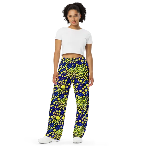 Solar Bubble on a Wide-Leg Pants
