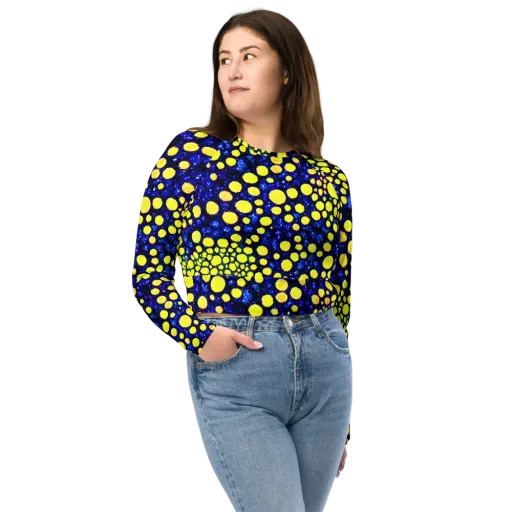 Solar Bubble on a Long Sleeve Crop Top