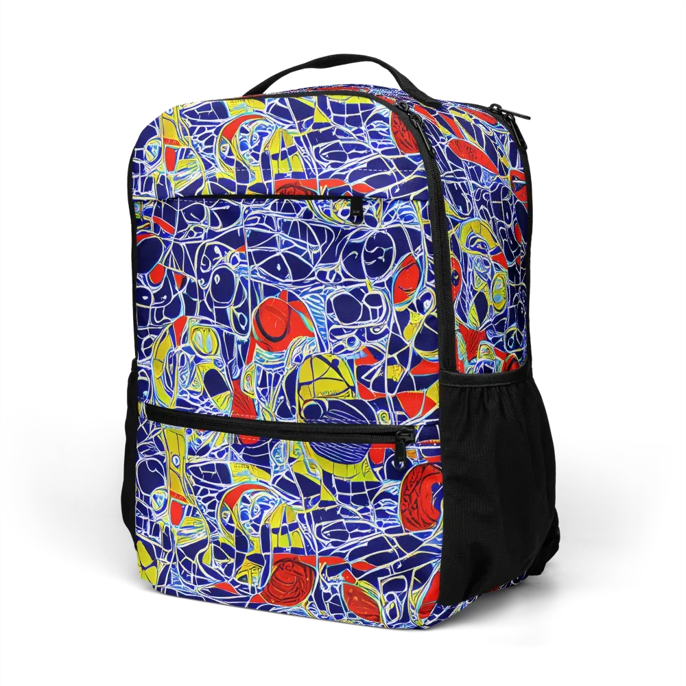 Blue Rapture on Utility Backpack — Left Front