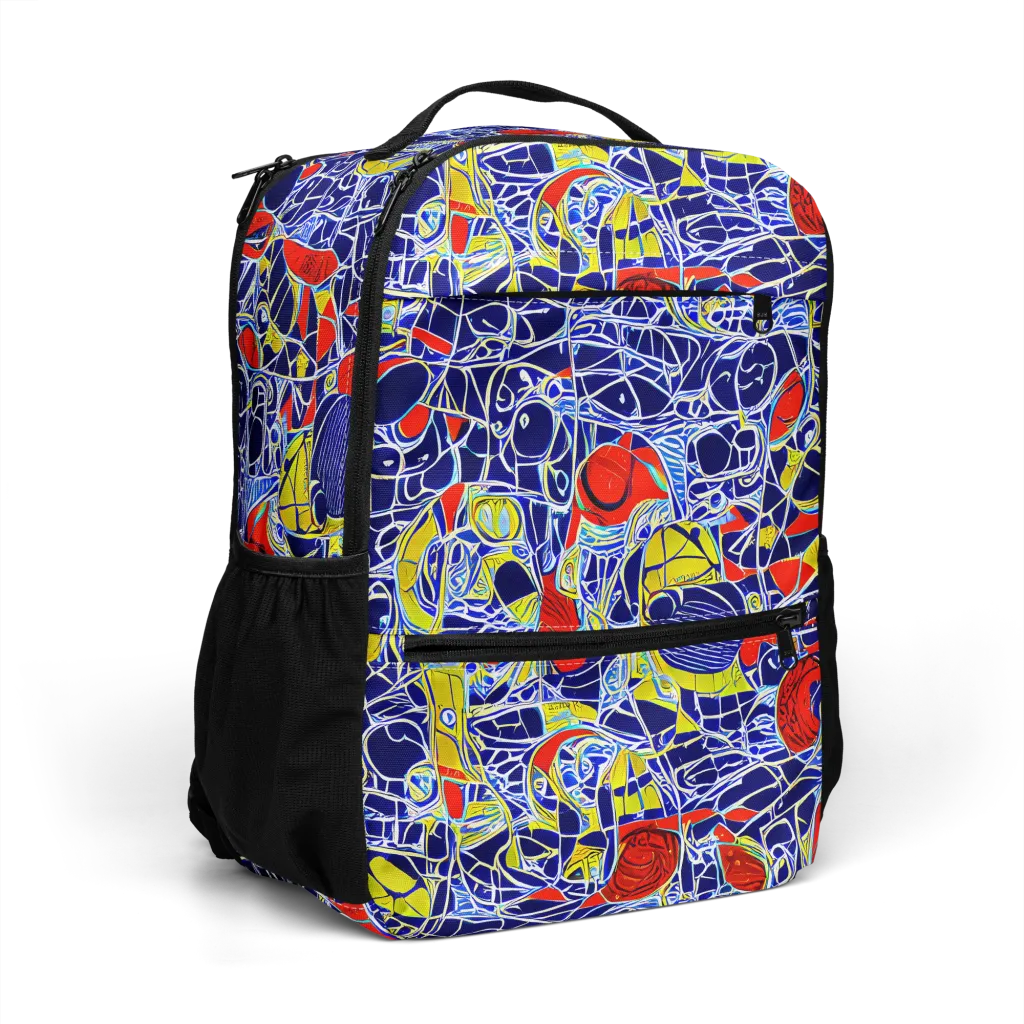 Blue Rapture on Utility Backpack — Right Front