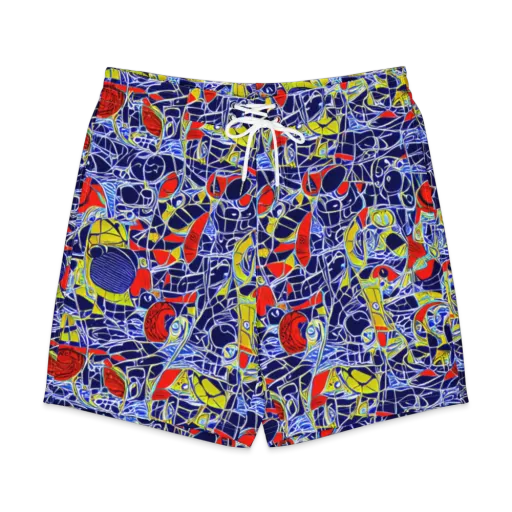 Blue Rapture on a Men's Board Shorts