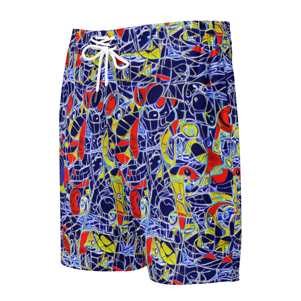 Blue Rapture on Men's Board Shorts — Front