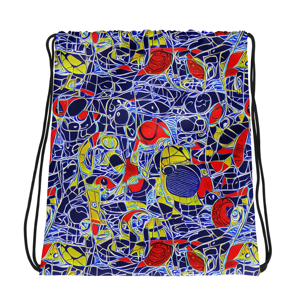 Blue Rapture on Drawstring Bag — Photo