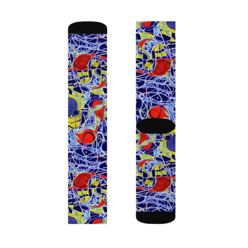 Blue Rapture on a Socks