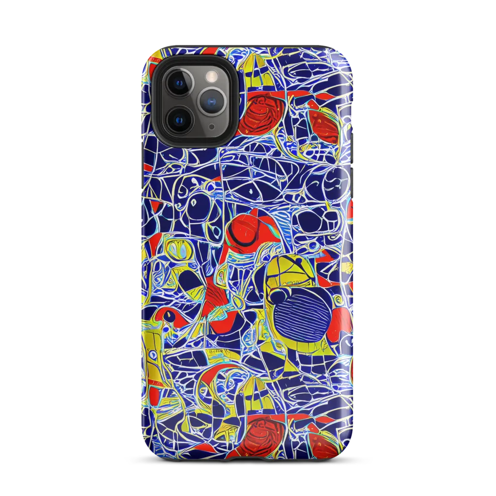 Blue Rapture on Tough Case for iPhone® — Front