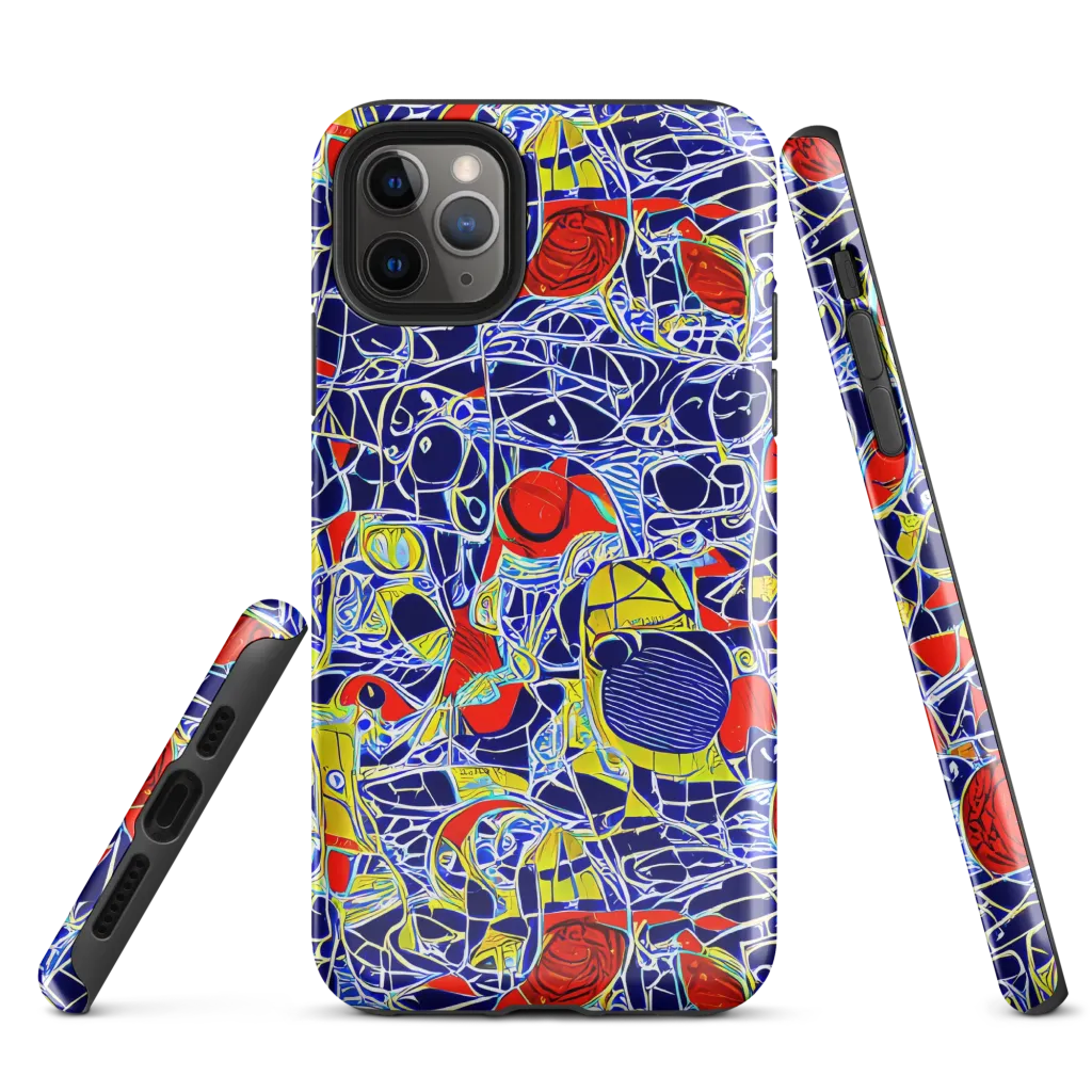 Blue Rapture on Tough Case for iPhone® — Front