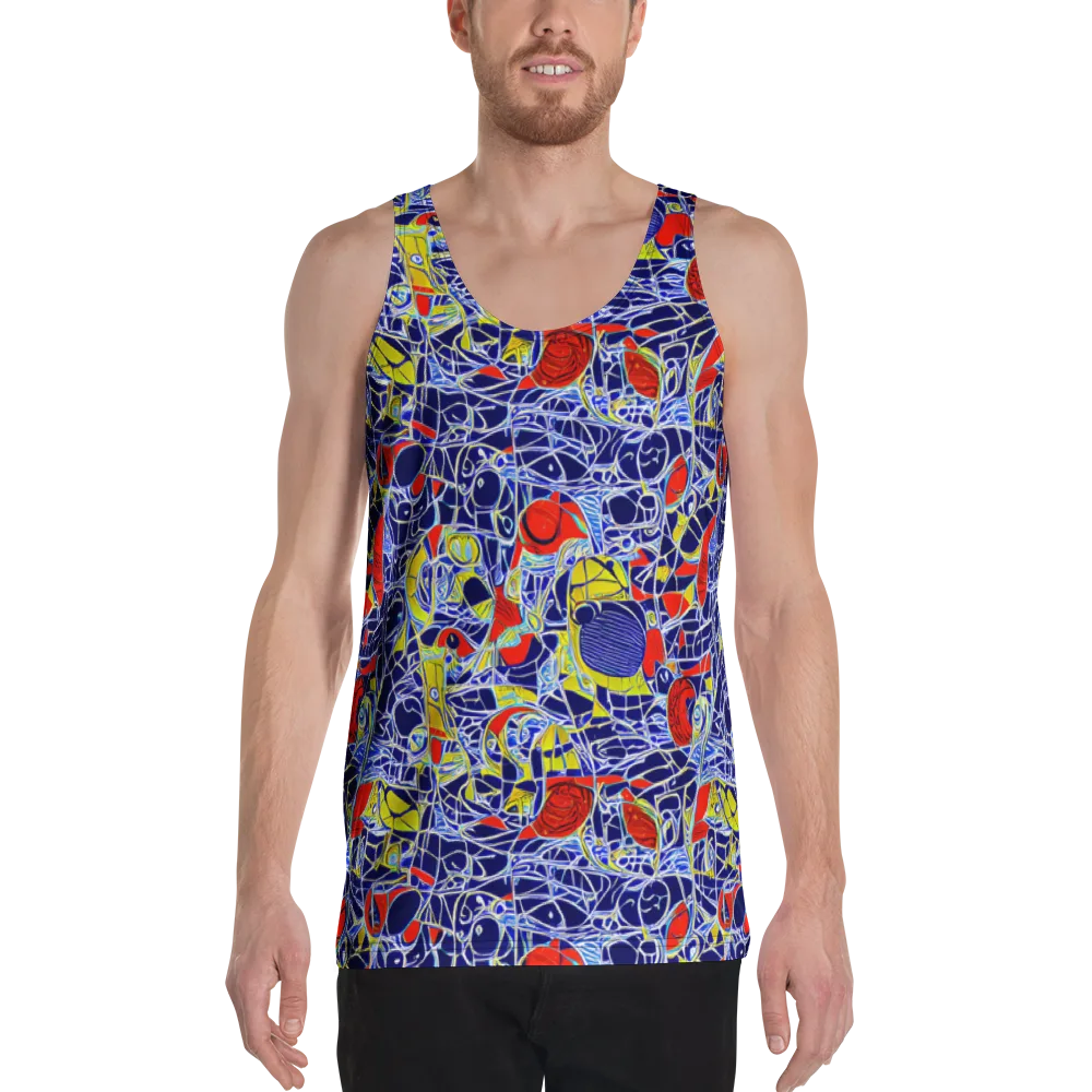 Blue Rapture on Men's Tank Top — Front