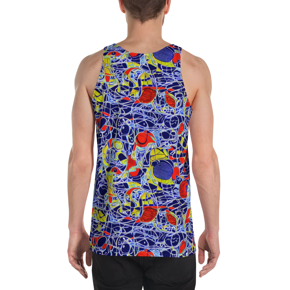 Blue Rapture on Men's Tank Top — Back