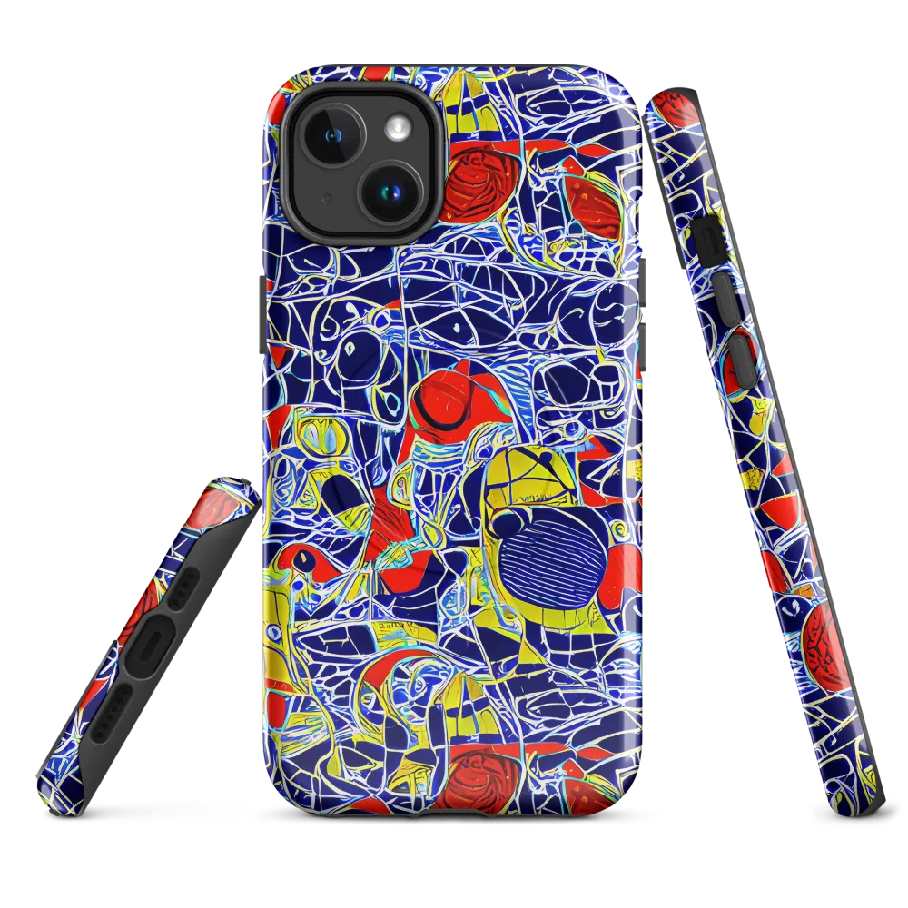 Blue Rapture on MagSafe Tough Case for iPhone® — Front