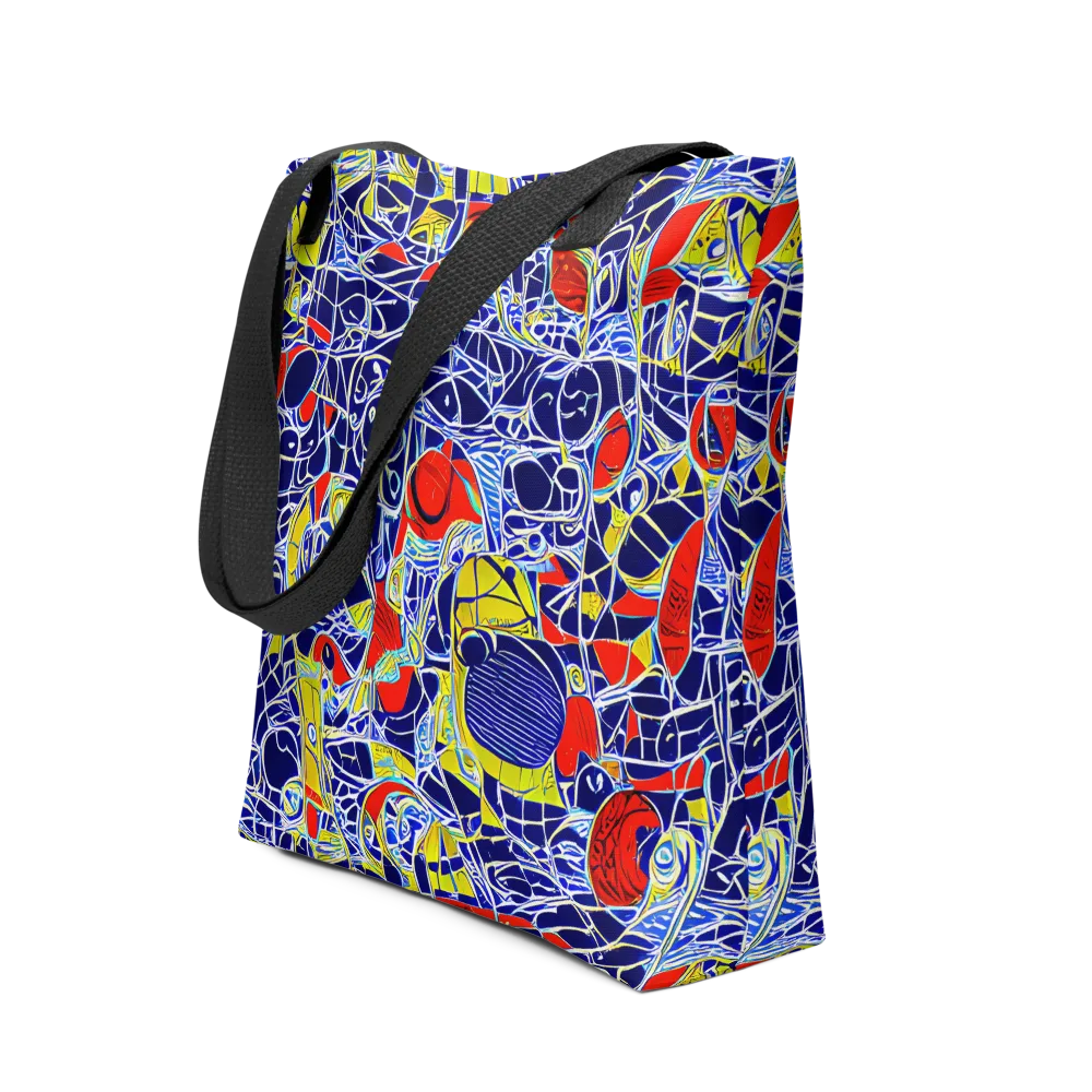 Blue Rapture on Tote Bag — Front